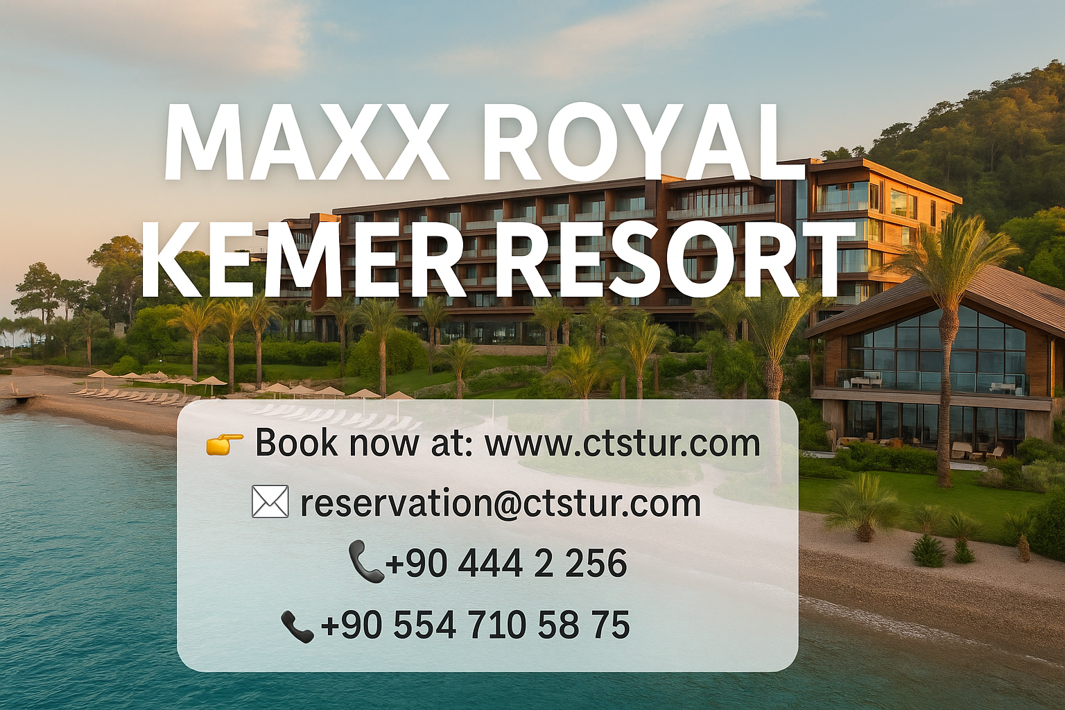 Bodrum, İzmir, Dalaman & Antalya Havalimanı’ndan Maxx Royal Kemer Resort’e Ulaşım | Özel & Shuttle Transfer Rehberi