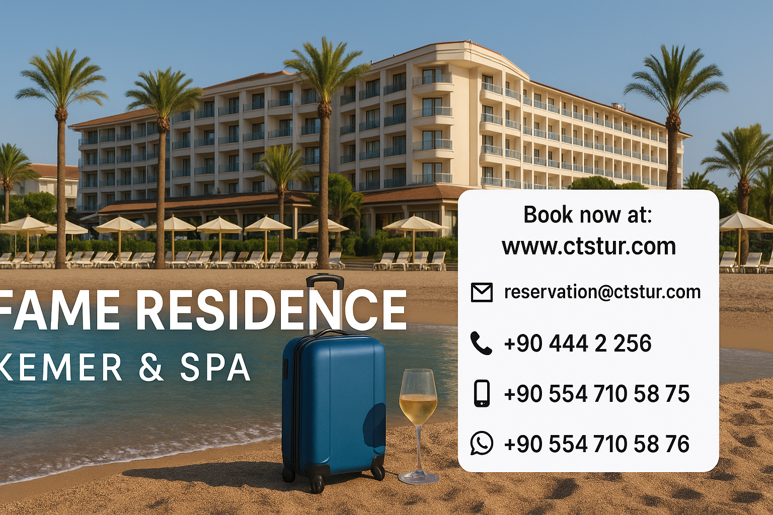 Bodrum, İzmir, Dalaman & Antalya Havalimanı’ndan Fame Residence Kemer & Spa’ya Ulaşım | Özel & Shuttle Transfer Rehberi