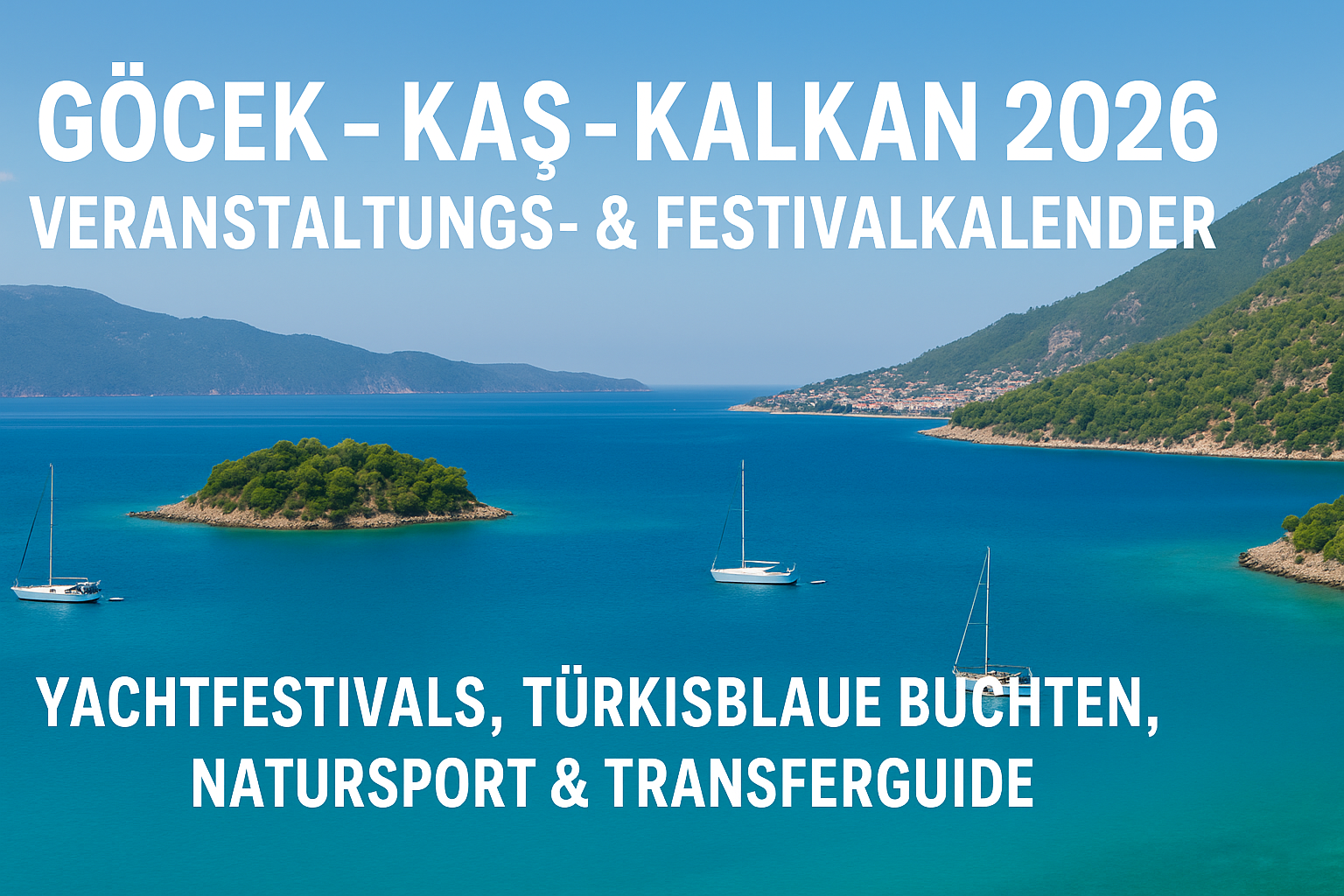 Göcek – Kaş – Kalkan 2026 Etkinlik & Festival Takvimi | Yat Festivalleri, Turkuaz Koylar, Doğa Sporları & Transfer Rehberi