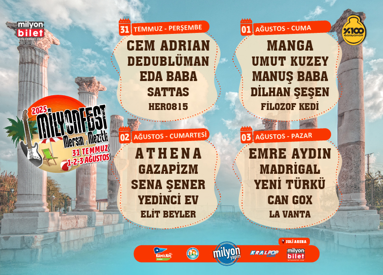 Milyonfest Didim 2025: Rock Music, Sea & Camping All in One! (July 24–27)