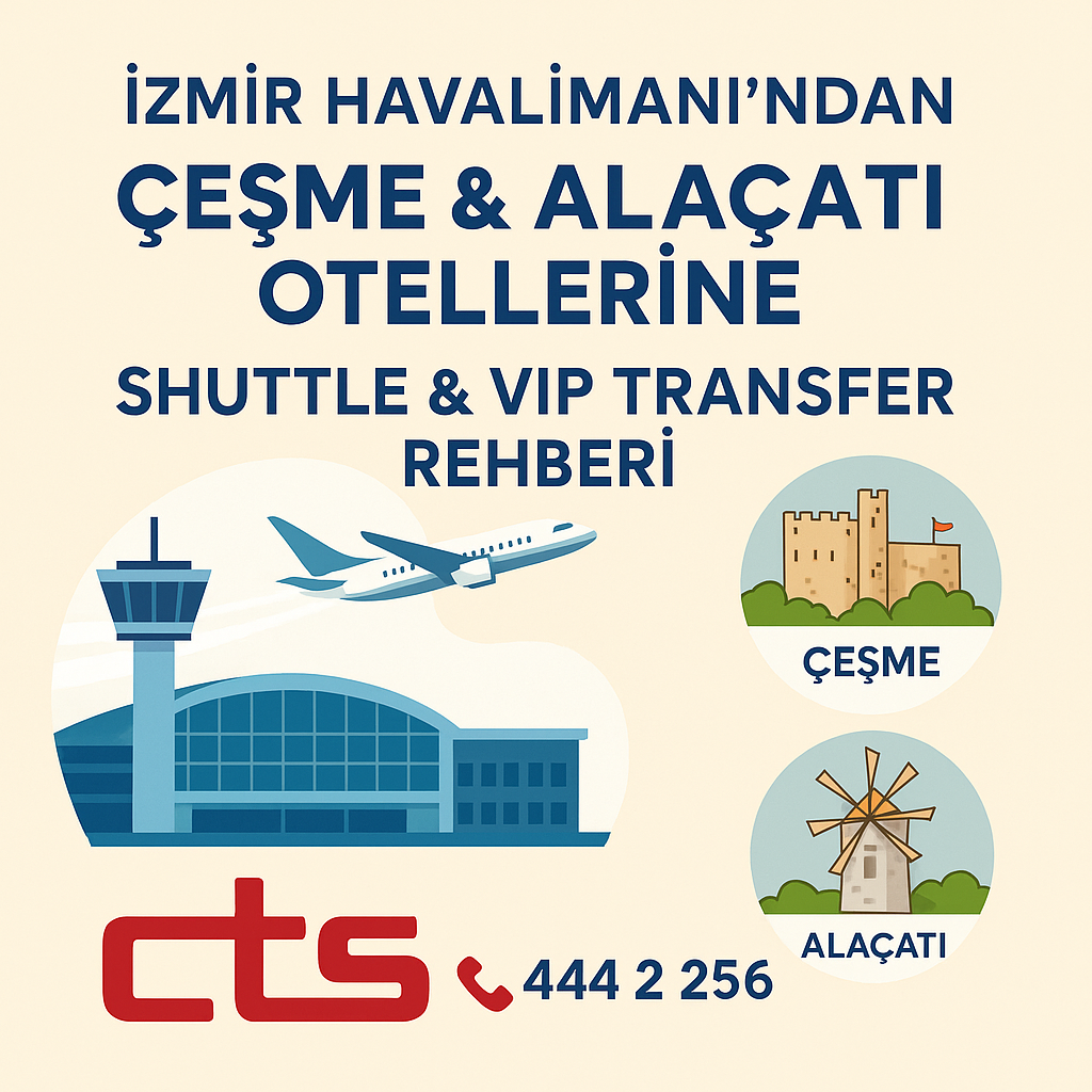 İzmir Havalimanı’ndan Çeşme & Alaçatı Otellerine Shuttle & VIP Transfer Rehberi