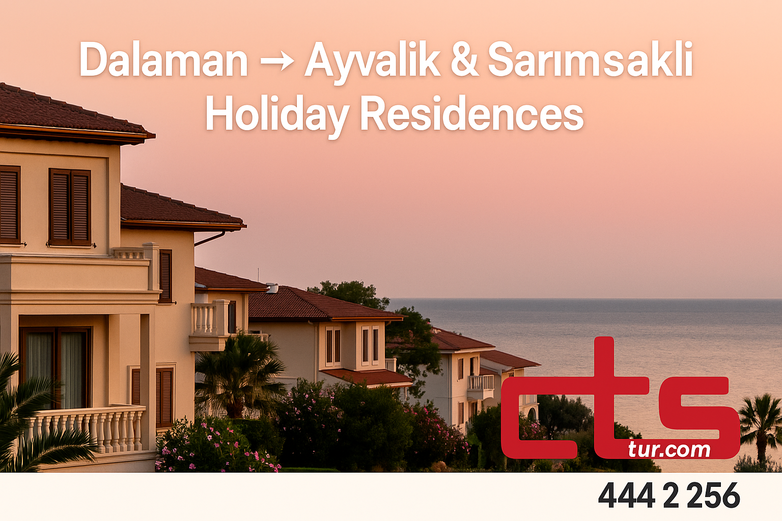 Dalaman Havalimanı → Ayvalık & Sarımsaklı Yazlık Siteleri