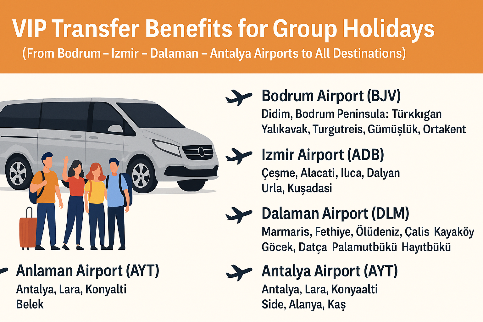 VIP Transfer Benefits for Group Holidays