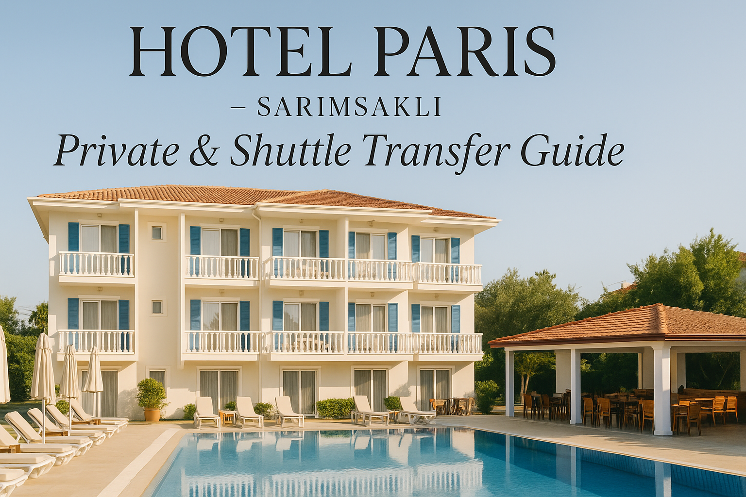 Hotel Paris – Sarımsaklı | Özel & Shuttle Transfer Rehberi