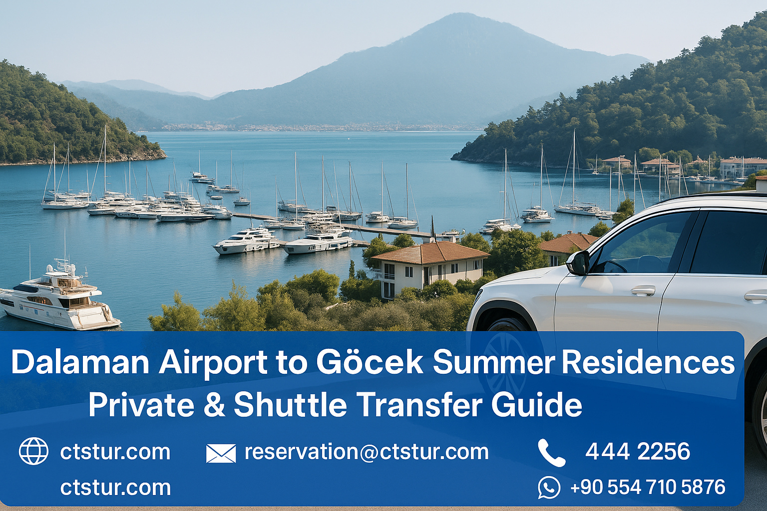 Dalaman Havalimanı’ndan Göcek Yazlık Sitelerine Ulaşım | Özel & Shuttle Transfer Rehberi