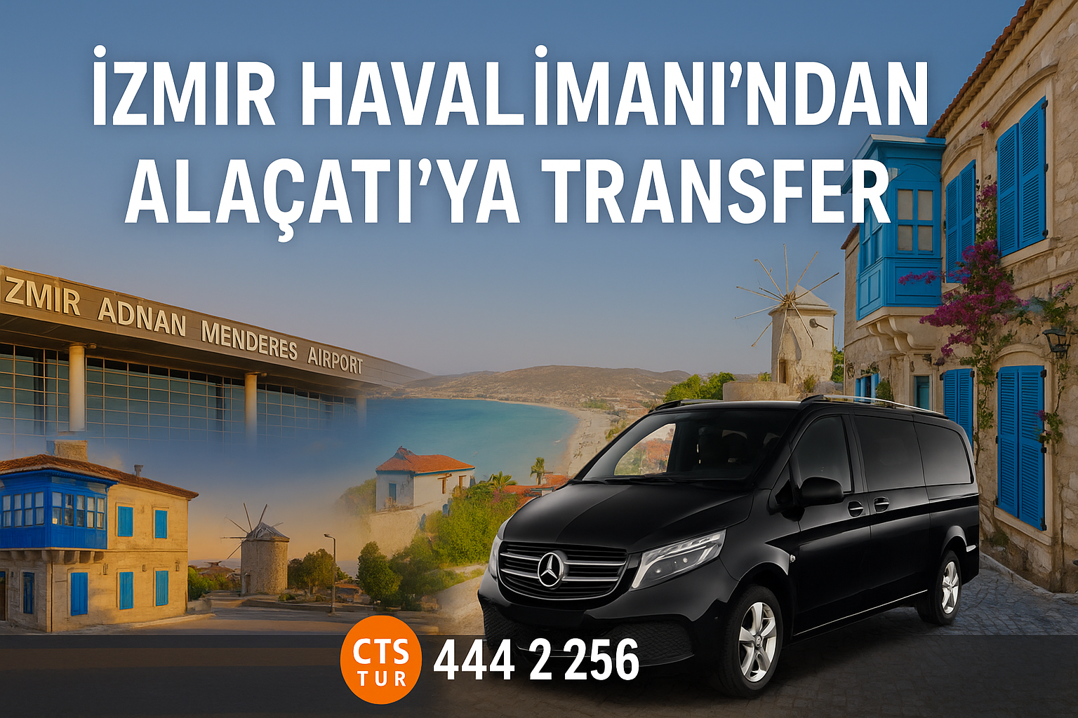 İzmir Adnan Menderes Havalimanı → Alaçatı Transfer