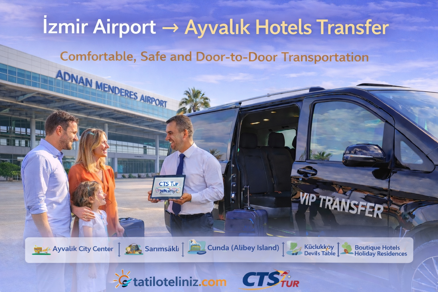  İzmir Havalimanı → Ayvalık Otelleri Transfer Rehberi