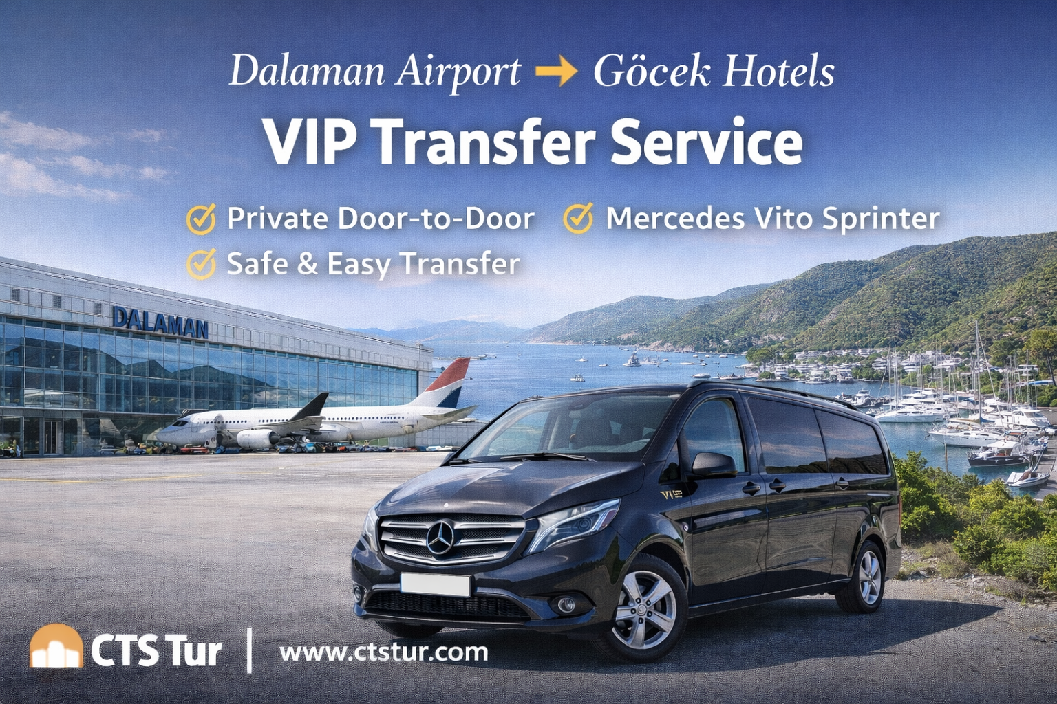 Dalaman Airport → Göcek Hotels Transfer Guide