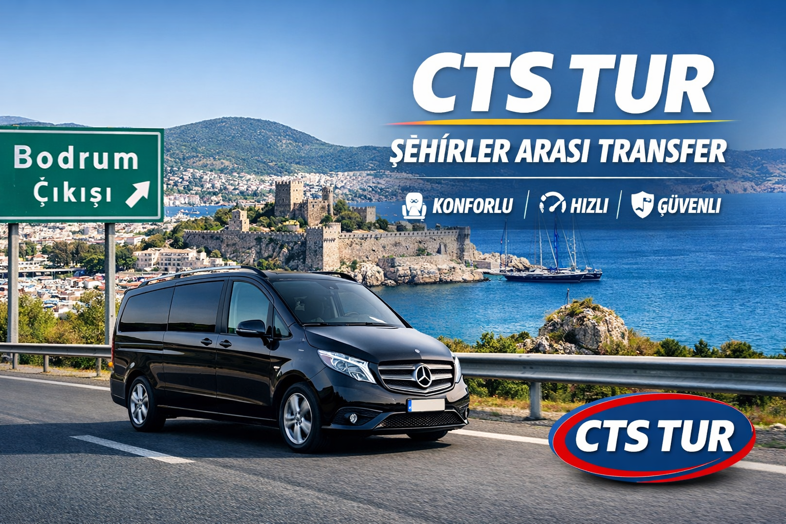 Międzymiastowy transfer z Bodrum