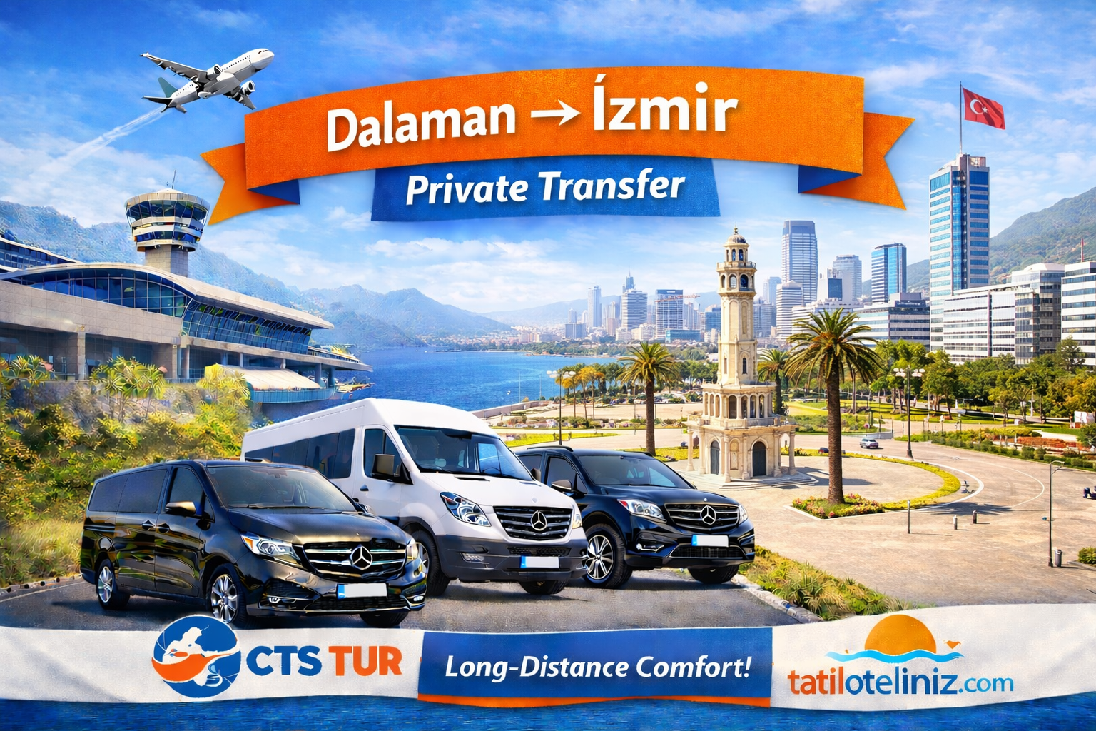 Dalaman → Çeşme Transfer Hizmeti | Uzun Mesafede Konforlu ve Güvenli Ulaşım