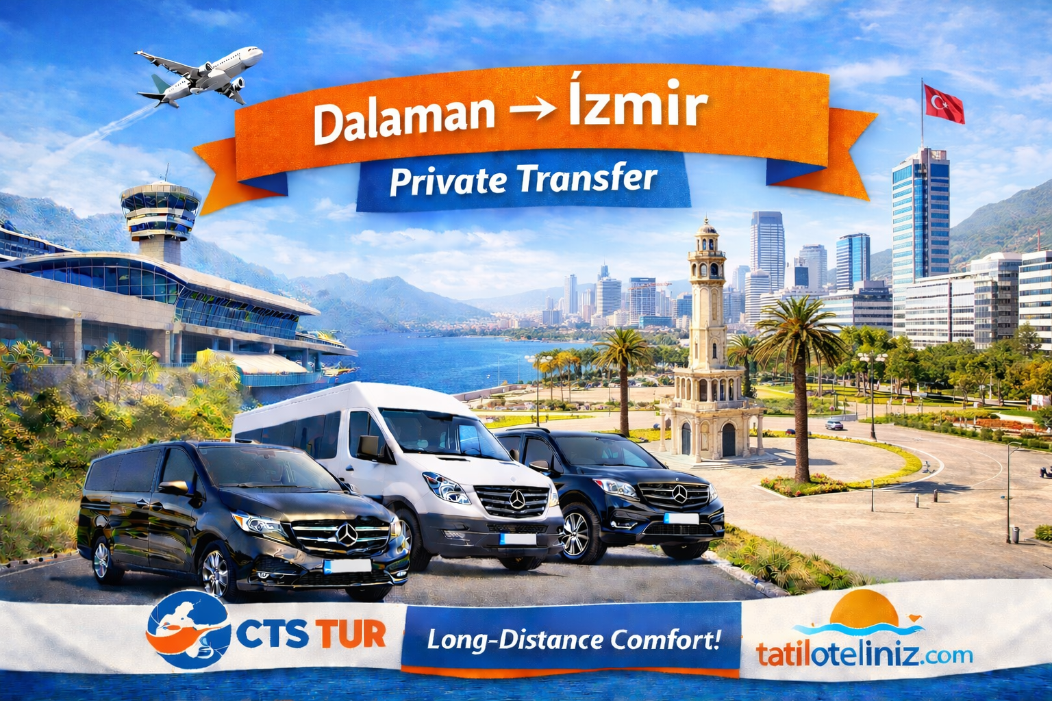 Dalaman → İzmir Transfer Hizmeti | Uzun Mesafede Konforlu ve Güvenli Ulaşım