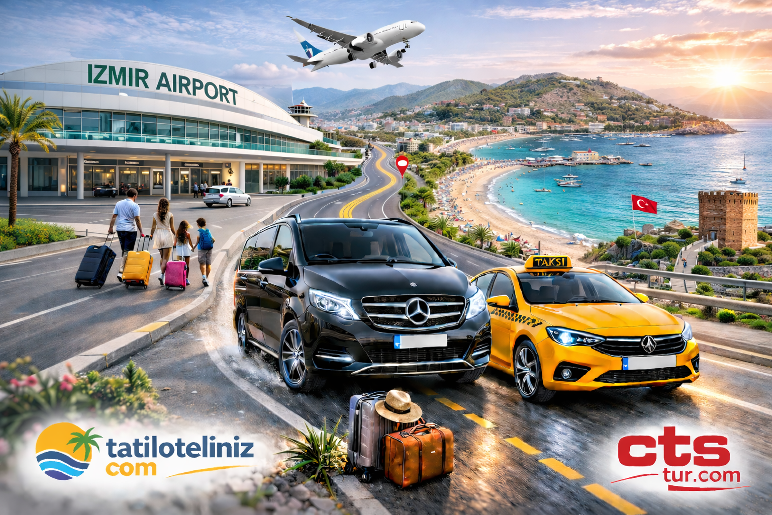 İzmir Havalimanı → Çeşme Taxi Alternatifi...