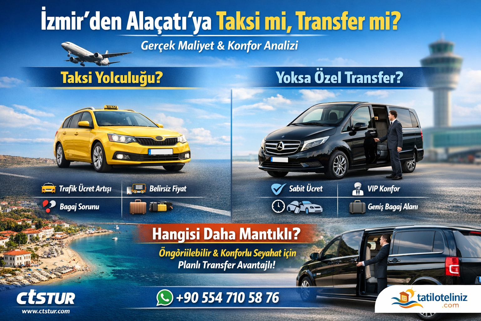  İzmir’den Alaçatı’ya Taksi mi Transfer mi.?