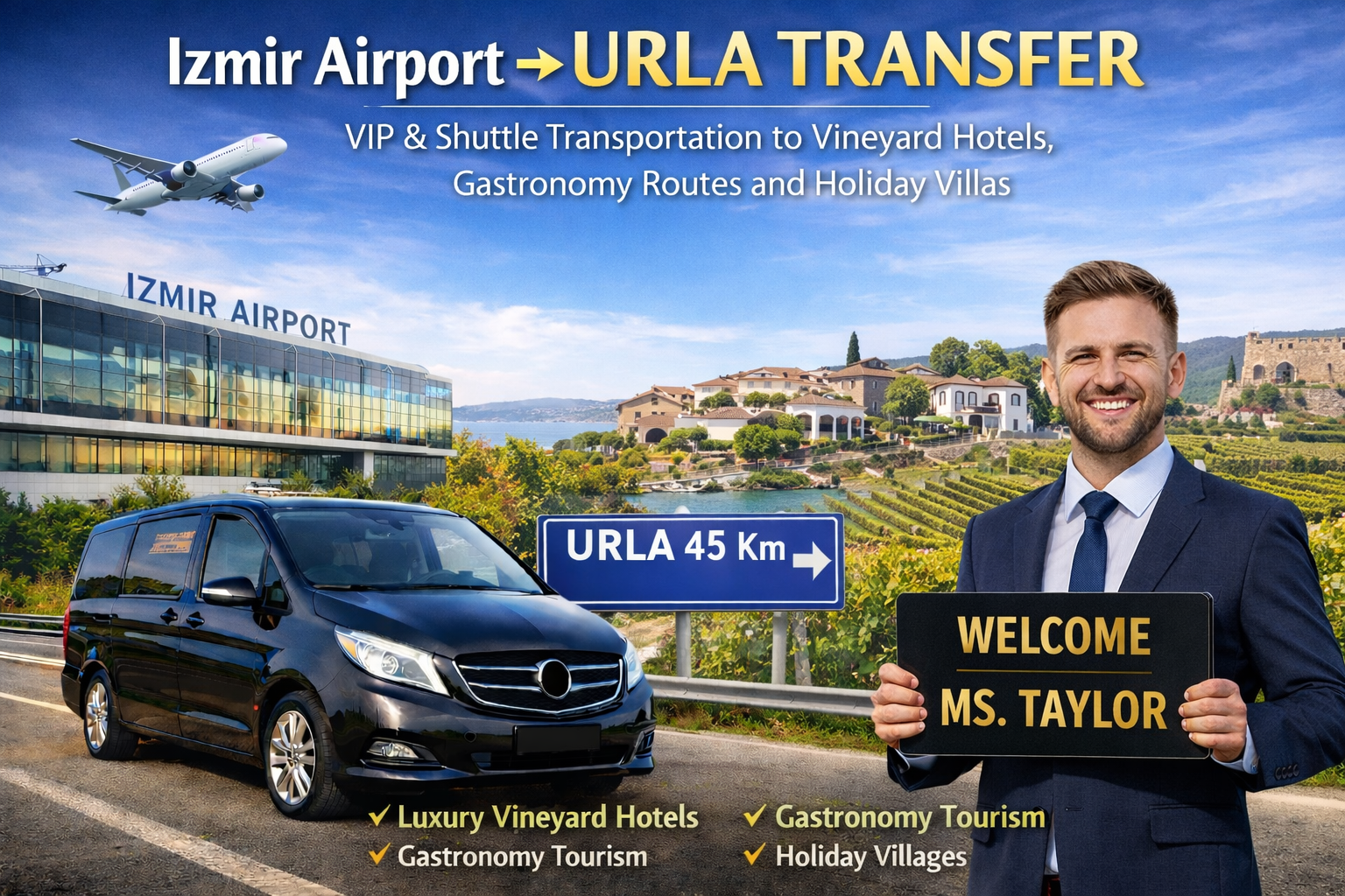 İzmir Havalimanı → Urla Transfer.
