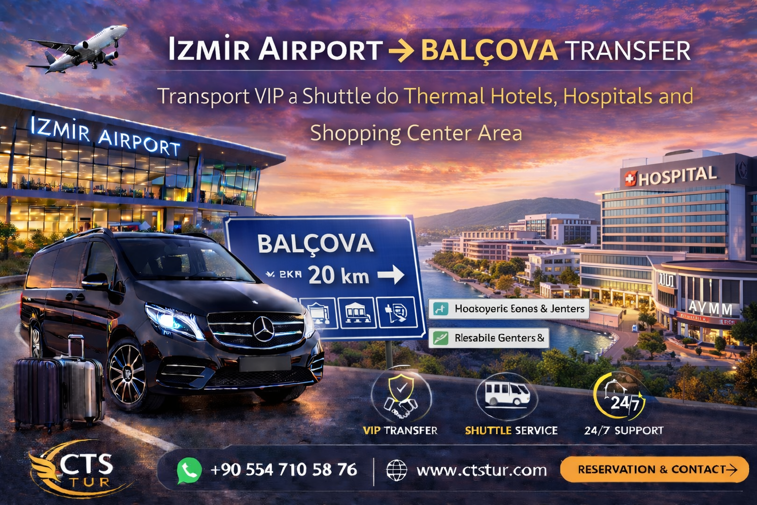  İzmir Havalimanı → Balçova Transfer.