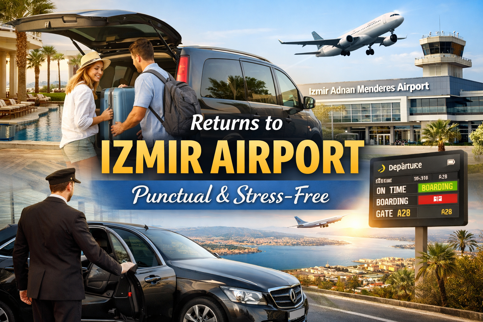 İzmir Adnan Menderes Havalimanı → Oteller Transfer Hizmeti...