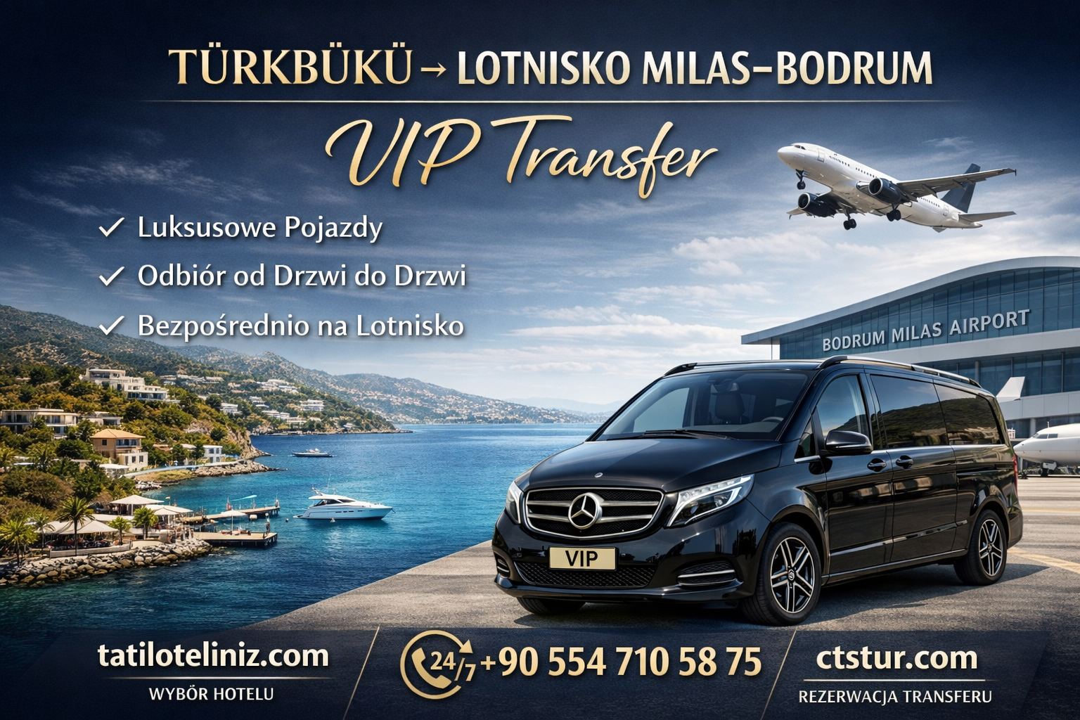 Türkbükü → Bodrum Milas Havalimanı...