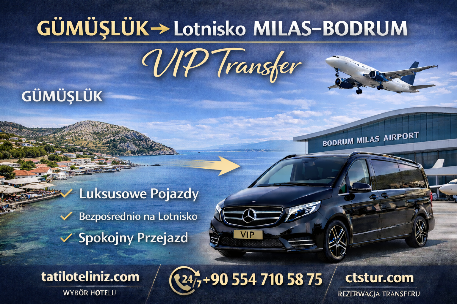 Gümüşlük → Bodrum Milas Havalimanı