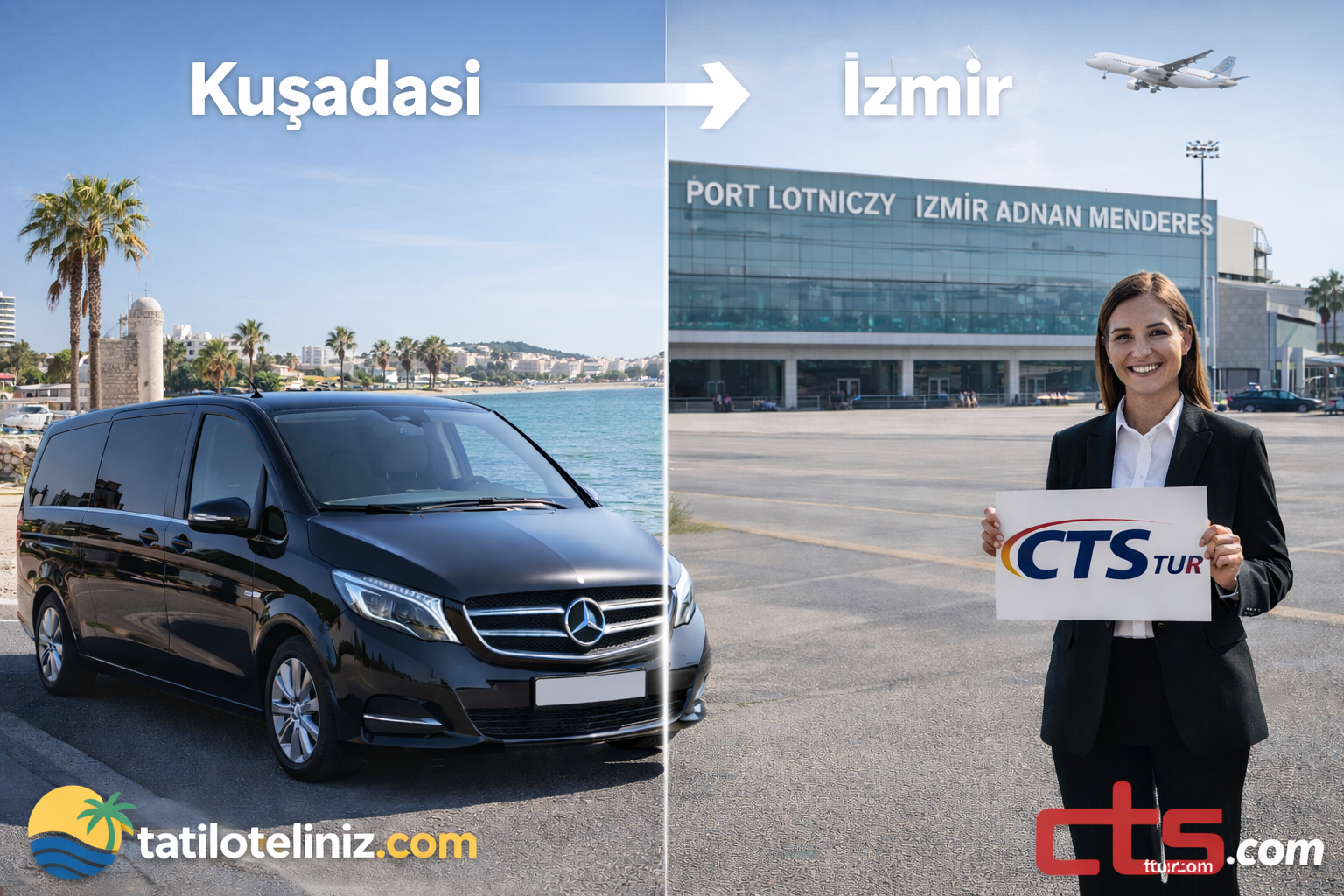 Kuşadası → İzmir Adnan Menderes Havalimanı Transfer 