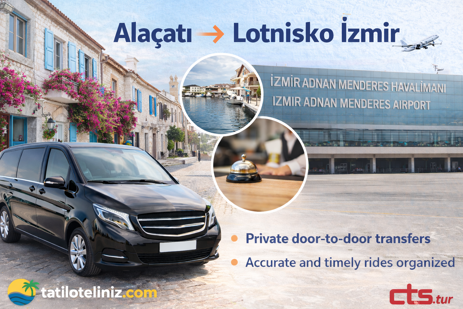  Alaçatı → İzmir Adnan Menderes Havalimanı Transfer 