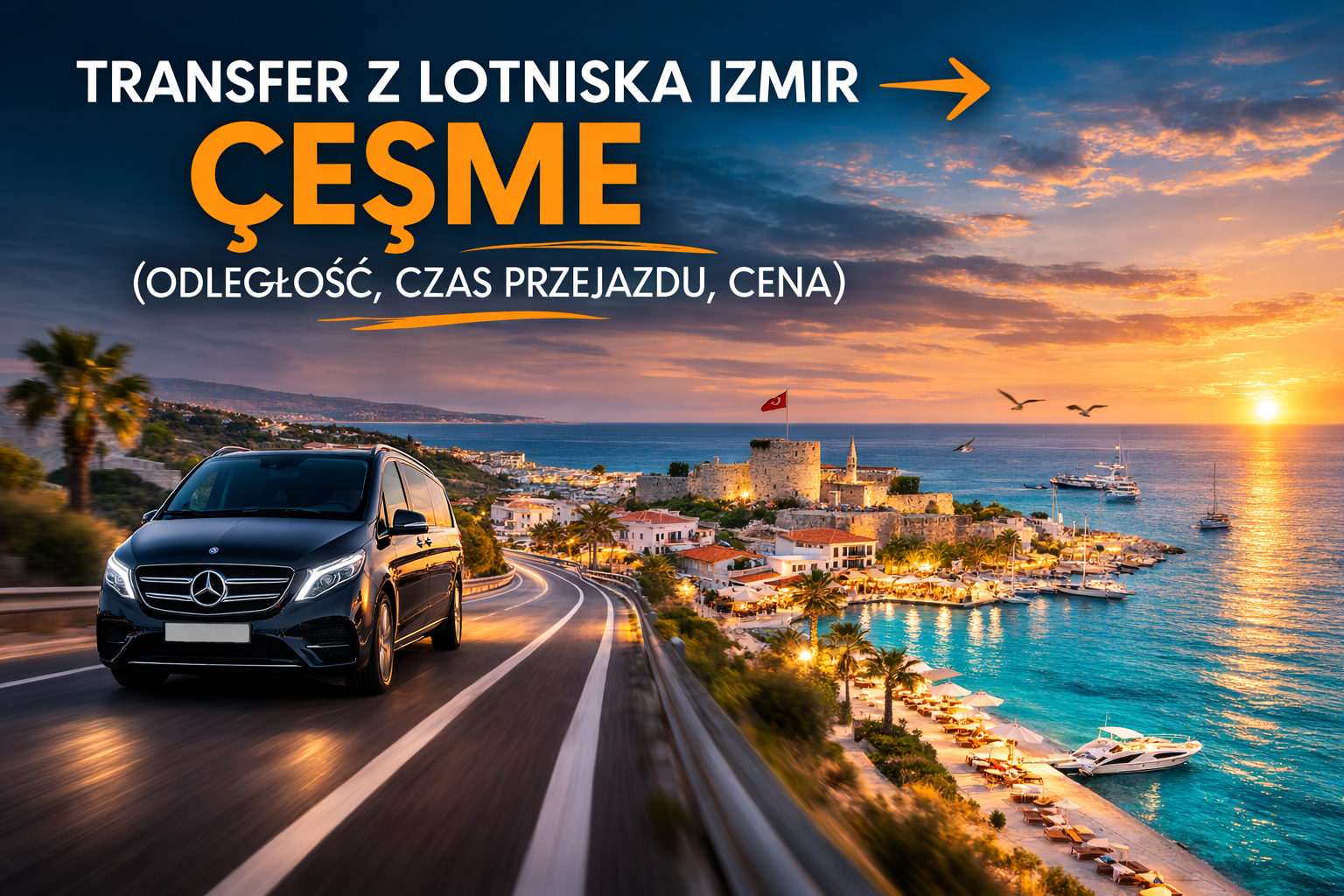 İzmir Havalimanı → Çeşme Transfer Rehberi (Mesafe, Süre, Fiyat)