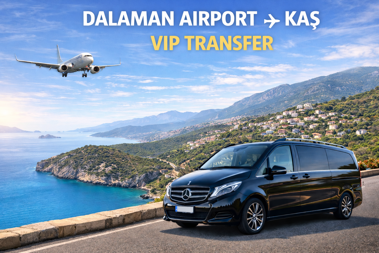  Dalaman Havalimanı → Kaş VIP Transfer.