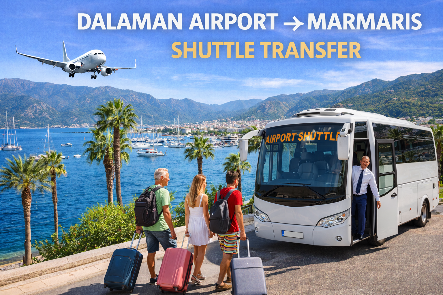 Dalaman Havalimanı → Marmaris Shuttle Transfer.