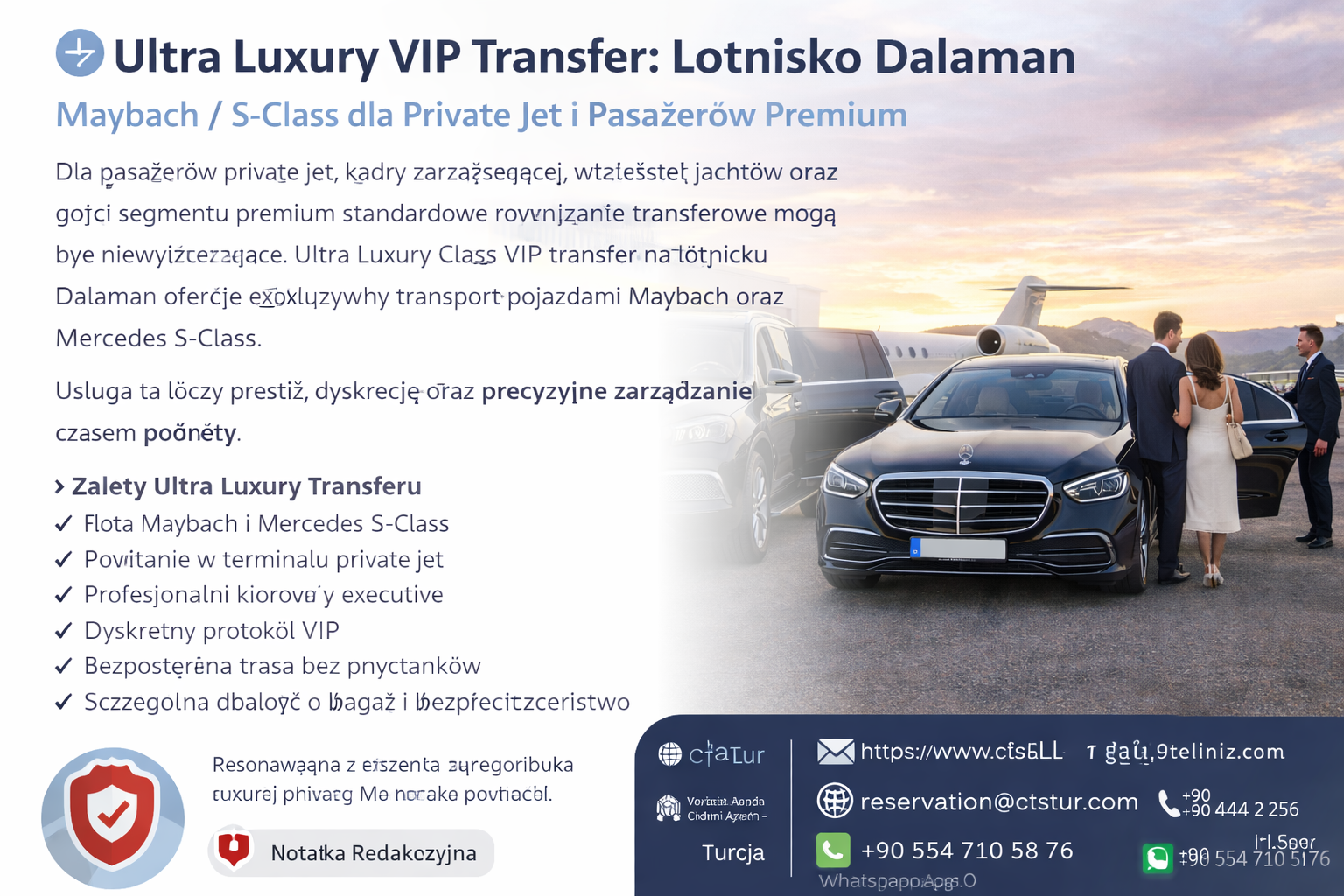 Dalaman Havalimanı → Ultra Luxury Class VIP Transfer.