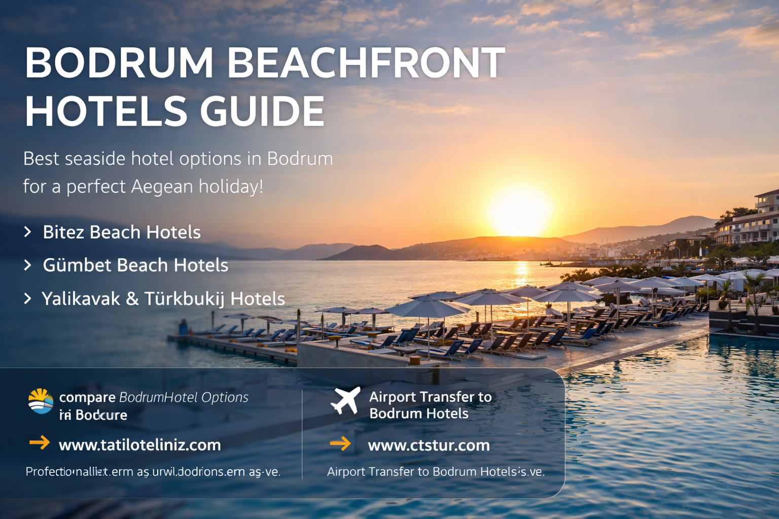 Bodrum Denize Sıfır Oteller Rehberi