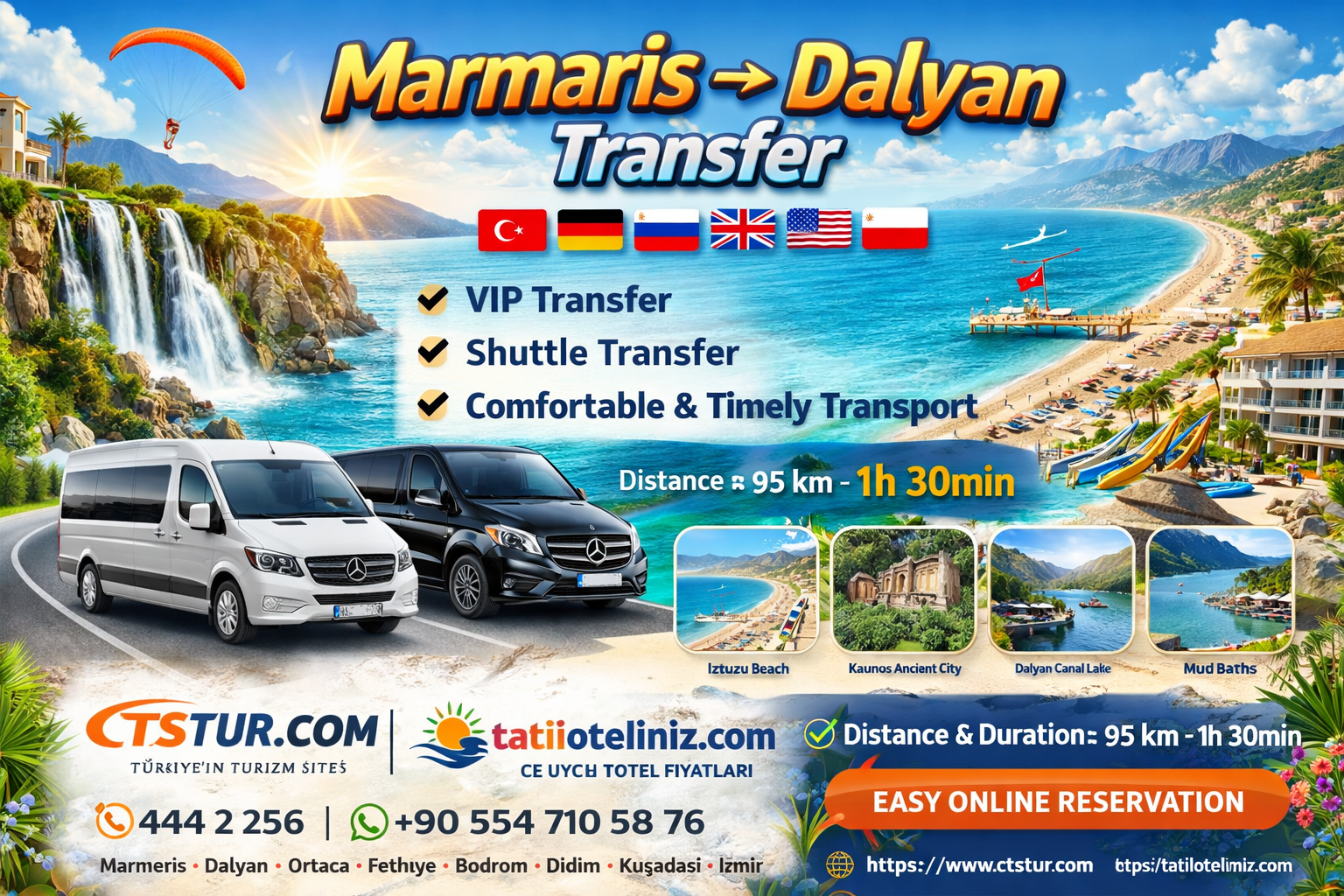 Marmaris → Dalyan Transfer