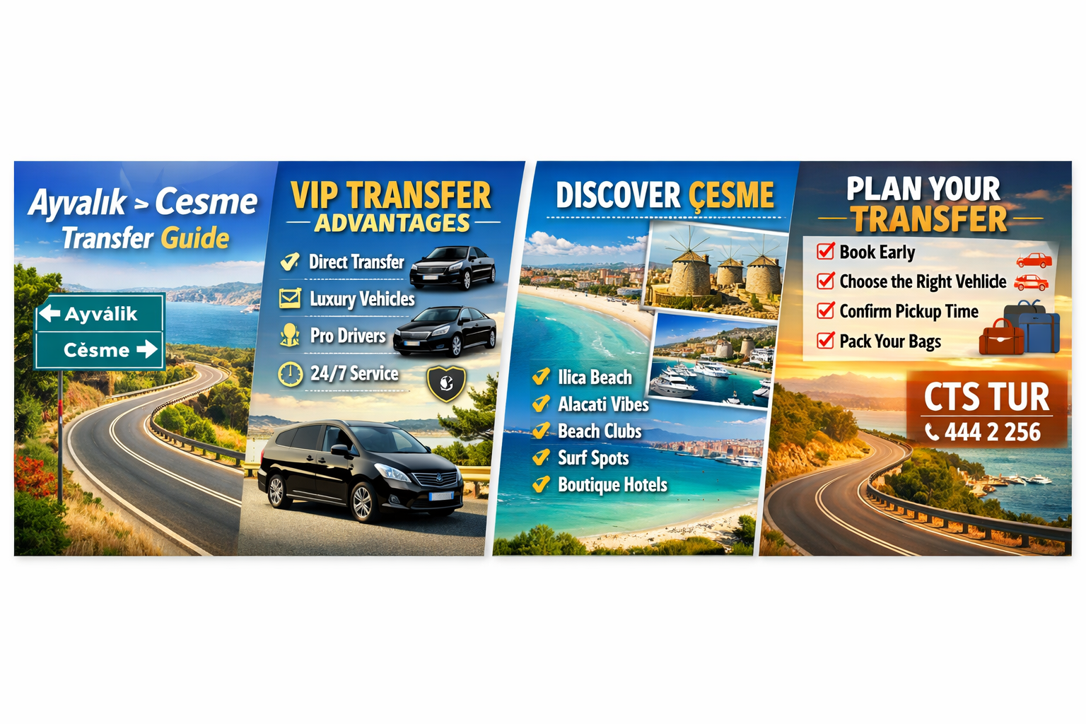 Ayvalık → Çeşme Transfer Rehberi