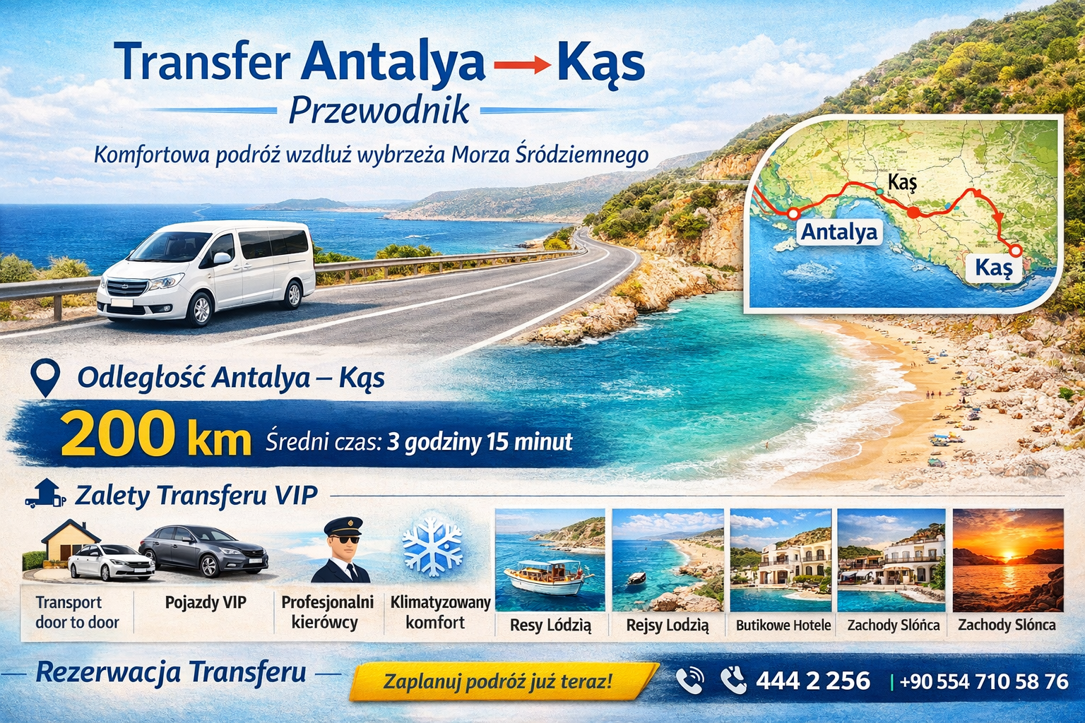 Antalya → Kaş Transfer Rehberi