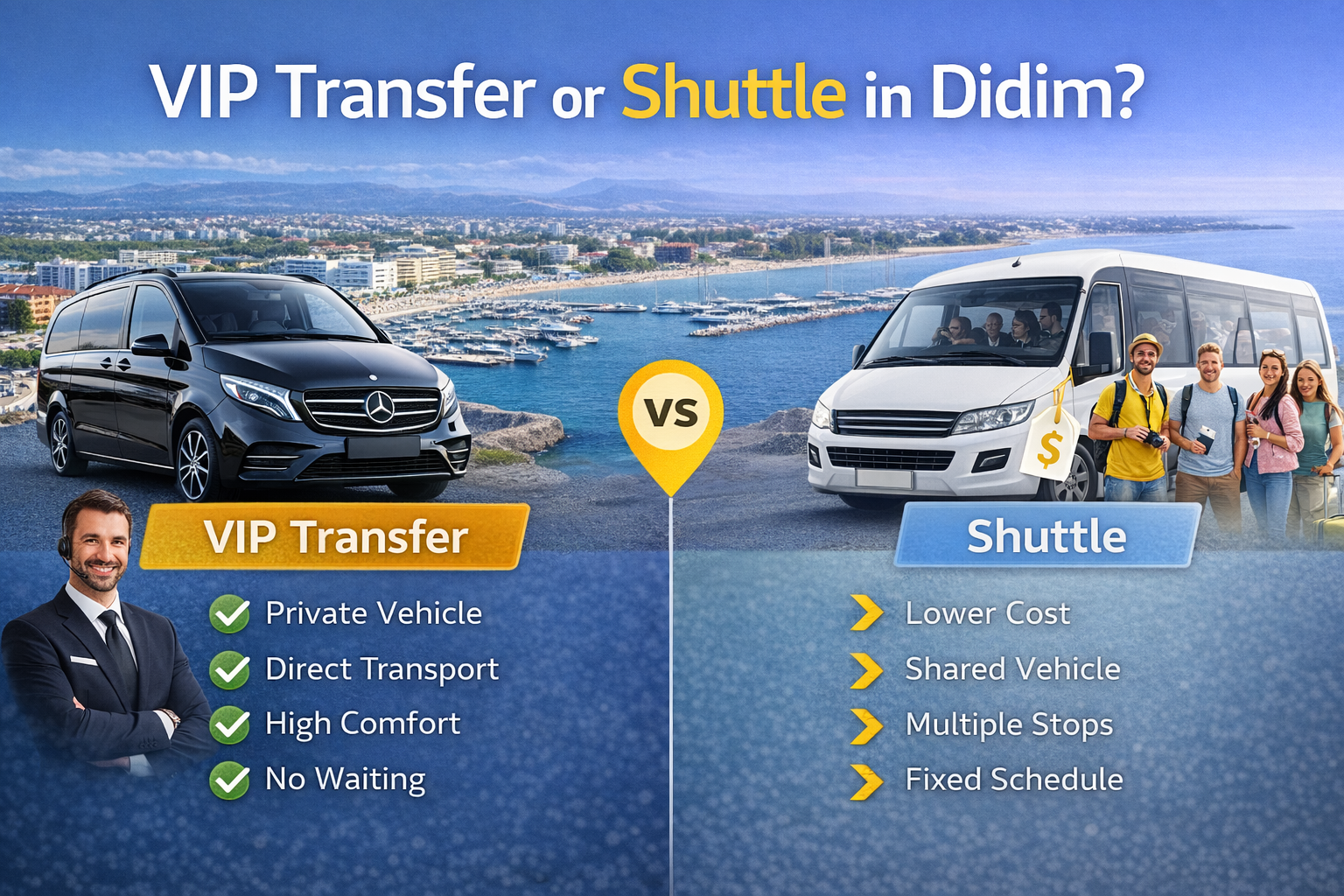 Didim VIP Transfer mi Shuttle mı.?