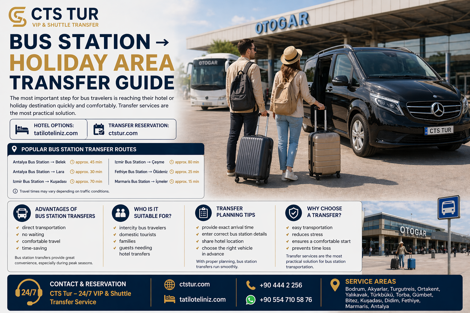 Otogar → Tatil Bölgesi Transfer Rehberi