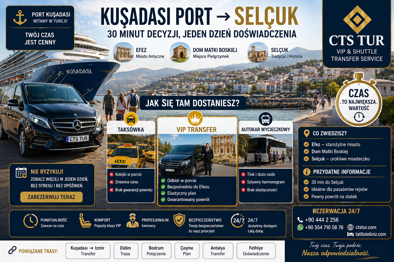 Kuşadası Limanı → Selçuk: 30 Dakikalık Karar, 1 Günlük Deneyim