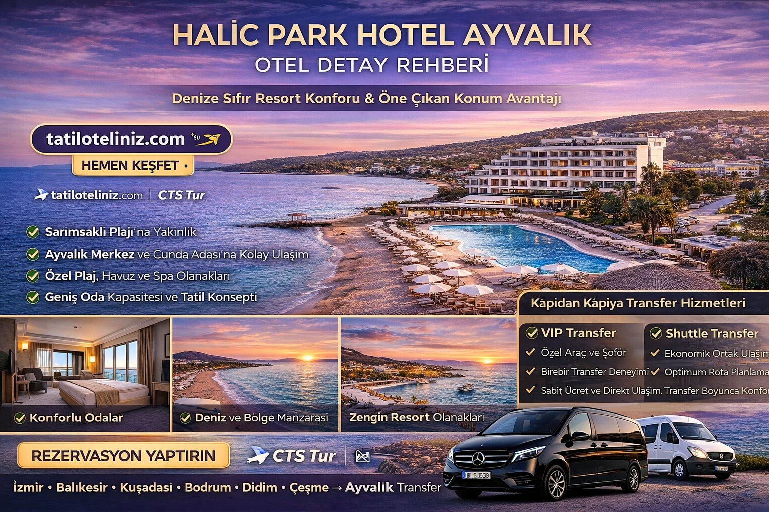 HALİÇ PARK HOTEL AYVALIK.