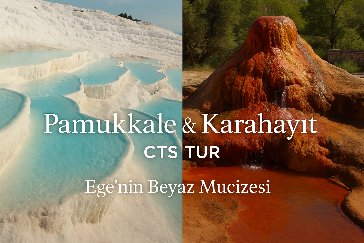 Pamukkale & Karahayıt (Denizli) – Ege’nin Beyaz Mucizesi 