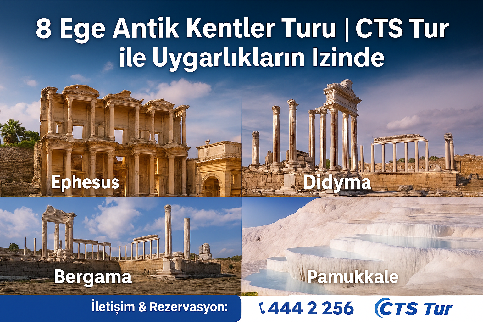 Ege Antik Kentler Turu | CTS Tur ile Uygarlıkların İzinde
