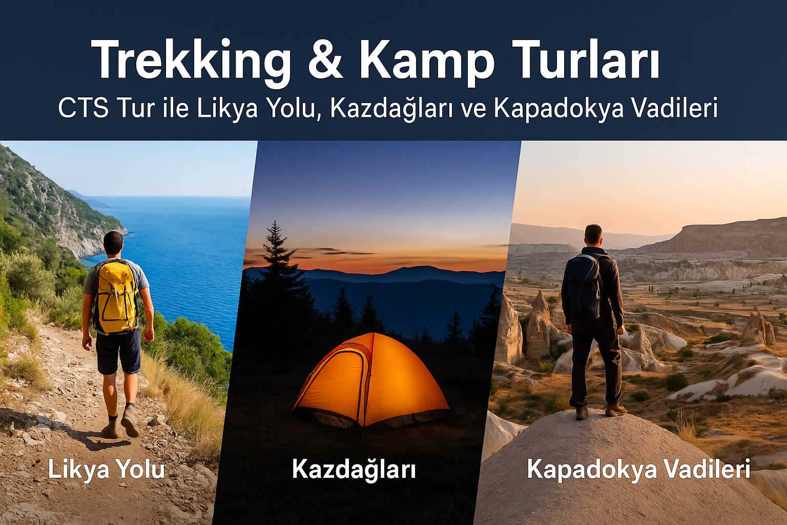 Trekking & Kamp Turları | CTS Tur ile Likya Yolu, Kazdağları ve Kapadokya Vadileri