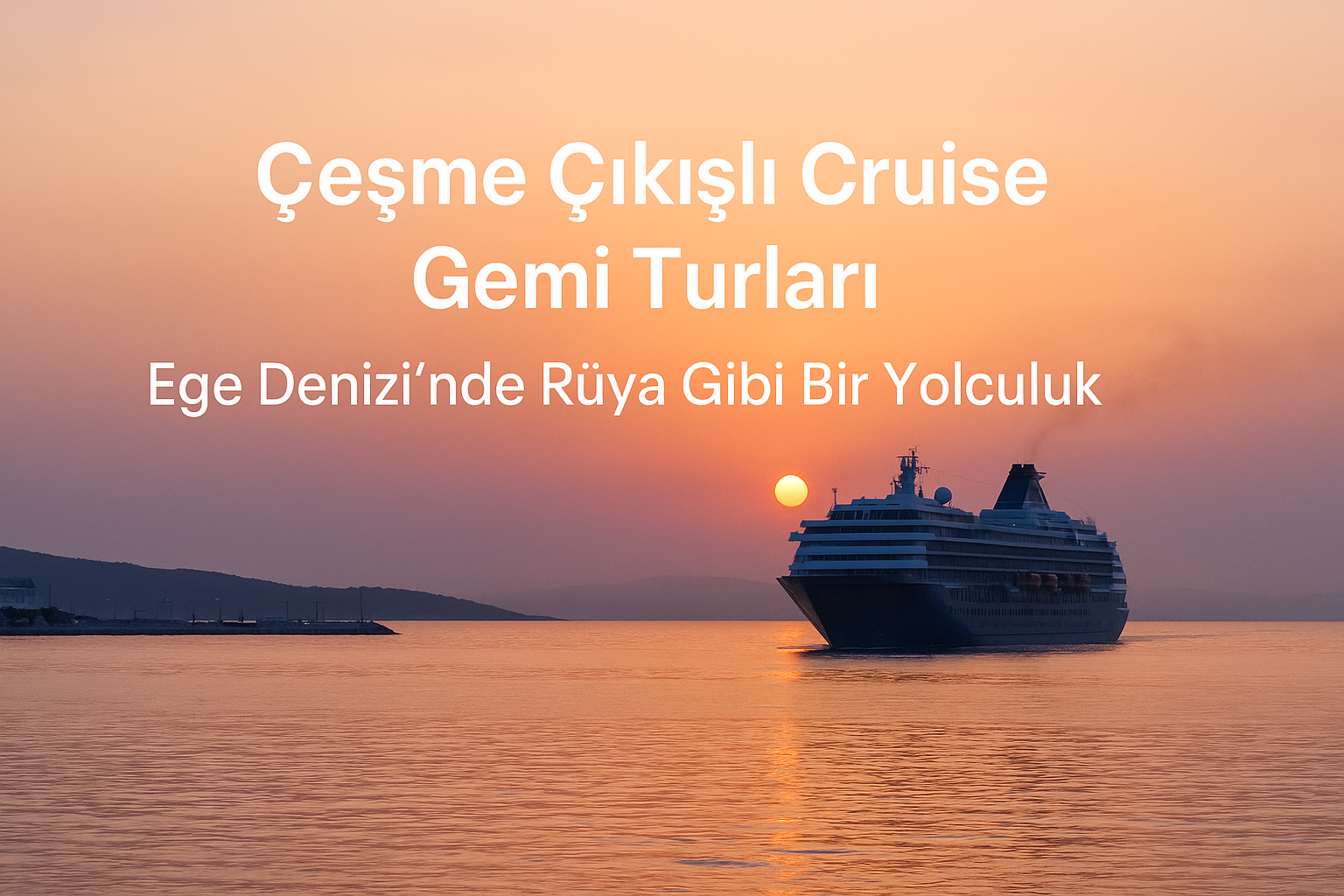 Çeşme Çıkışlı Cruise Gemi Turları | Ege Denizi’nde Rüya Gibi Bir Yolculuk